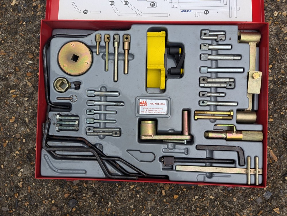 MAC Tools AST4360 Engine Setting /Locking & Locking Kit with Case Looks New