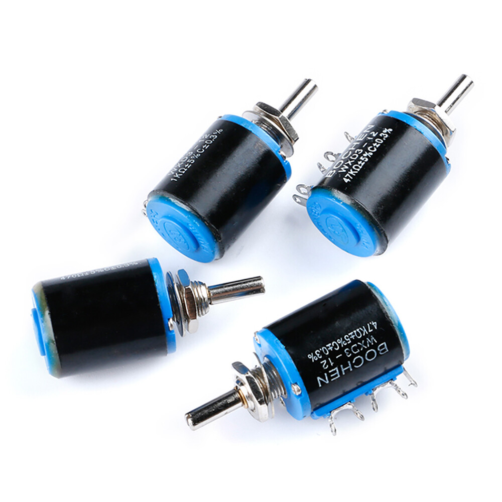 WXD3-12 100-470R 1-47K Ohm Precision Variable Multiturn Wirewound Potentiometer