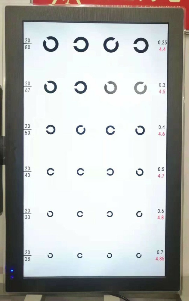 Multi-function 23" LED Display MICRO Chart Projector Eye Chart Optometry