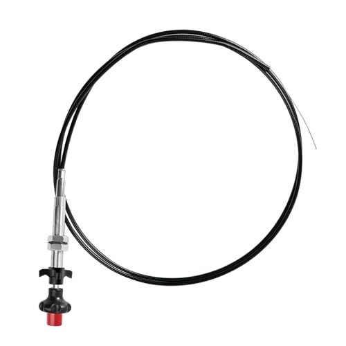 55204 Control Cables,Adjustable Throttle Cables with 2 in. Black Knob, 10 Ft.