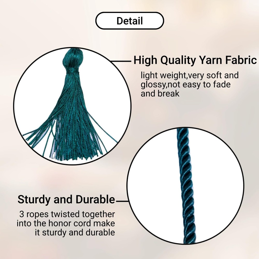Graduation Honor Cords Forest Green Accessory 68 Inch 1 PC