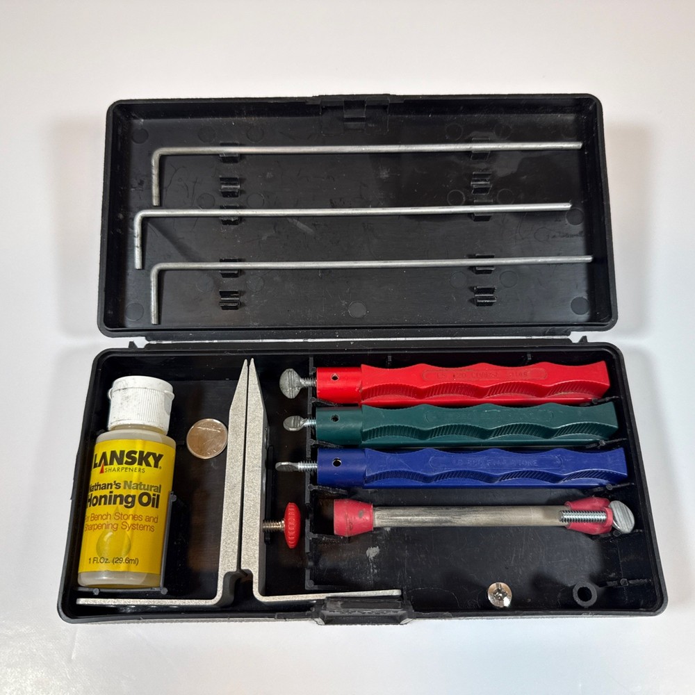 Lansky Standard Precision 3-Stone Knife Sharpening System With Mount - LKC03