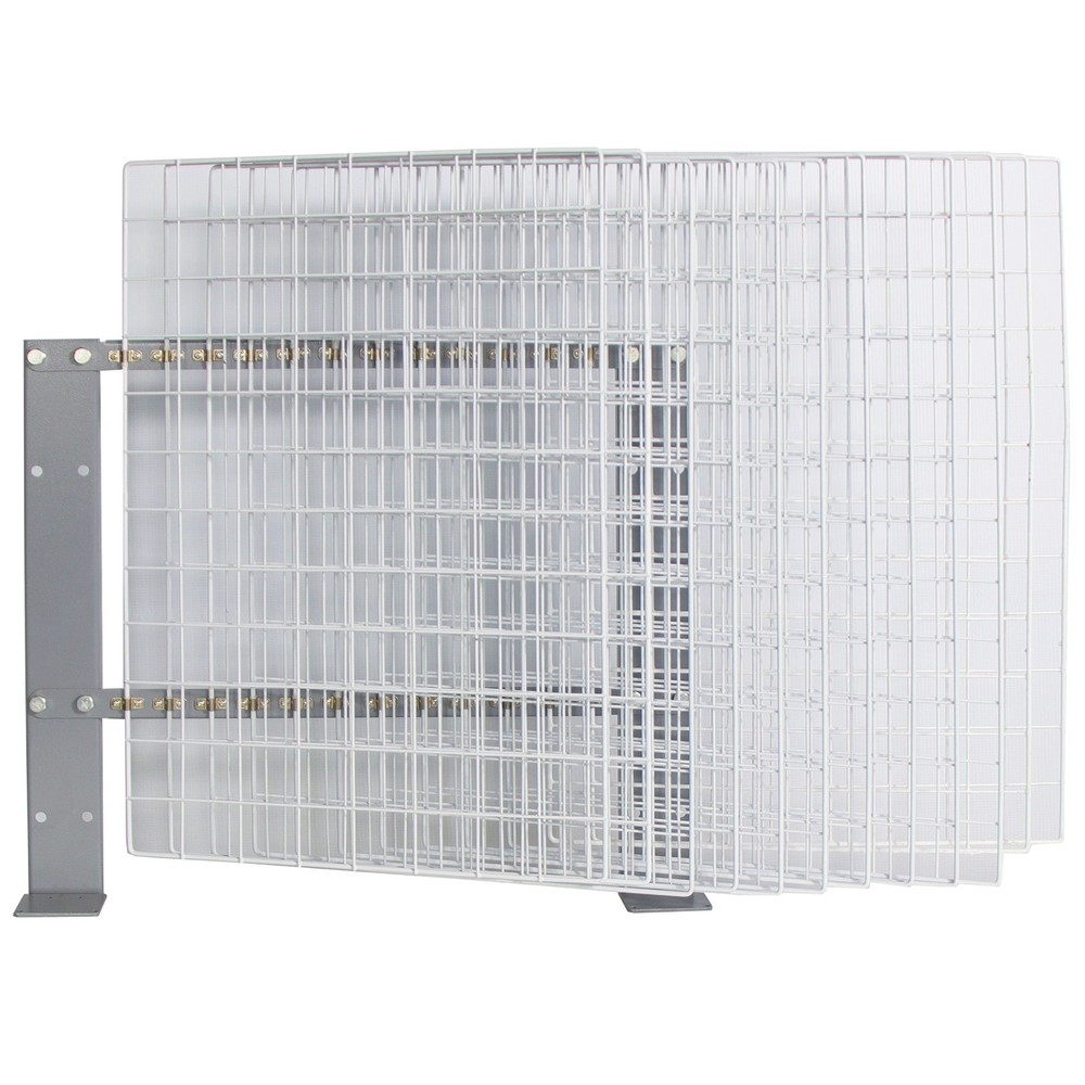 12-Panel Deskside Fixed Vertical Drying Rack Display Rack for Drying & Stacking