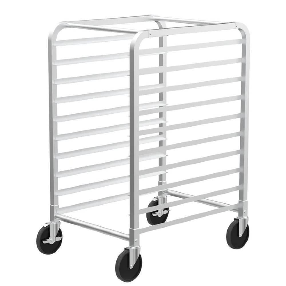 10-Tier Rolling Bakery Rack Stainless Steel Bun Pan Sheet Rack for Restaurants