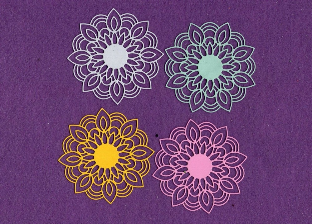 FLOWER # 56 die cuts scrapbook cards
