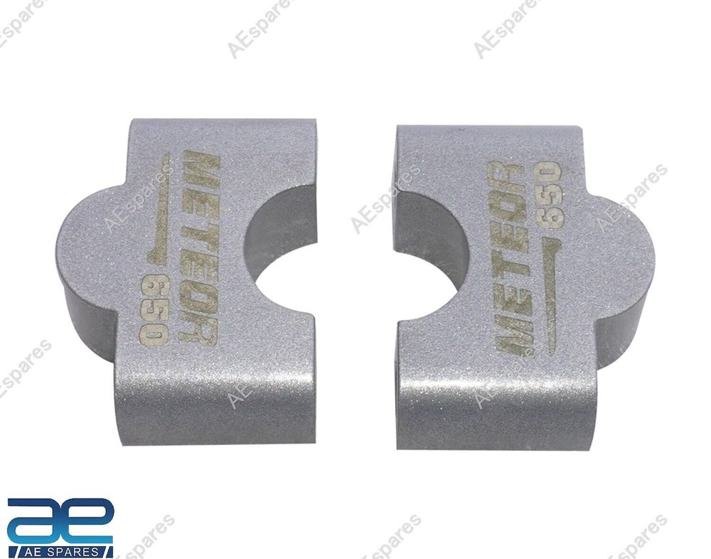 Handle Bar Riser Silver Fits For Royal Enfield Super Meteor 650 ECs