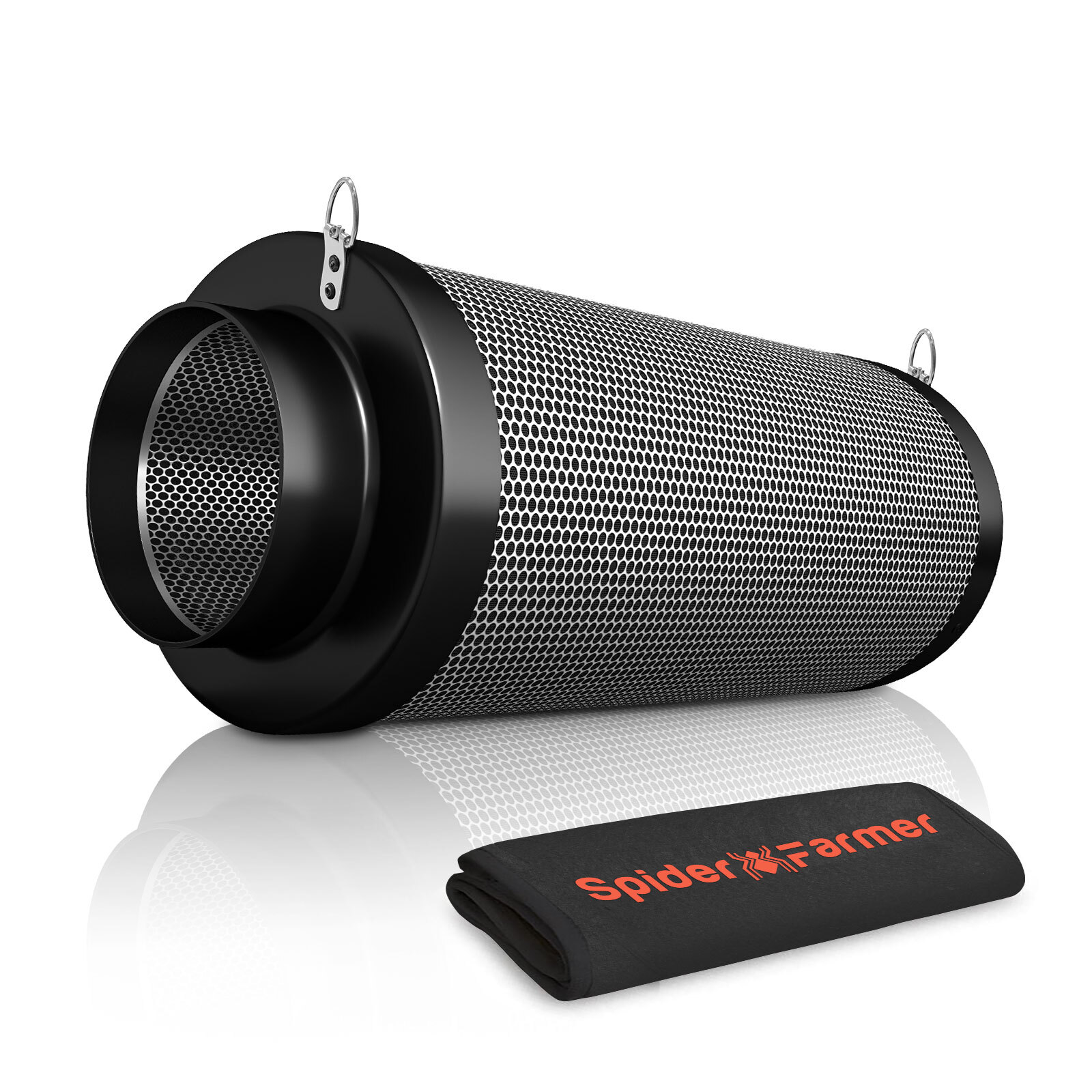 Spider Farmer 4"6" Refillable Air Carbon Filter Virgin Charcoal for Inline Fan