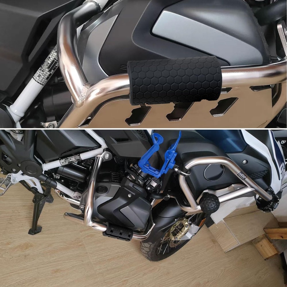 Motorcycle Universal 25-32MM Bumper Decorative Blocks Engine Protective Black