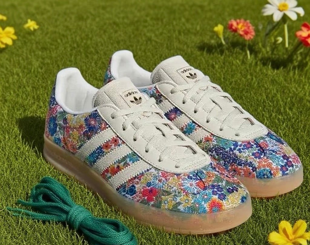 Adidas Gazelle IndoorLiberty London Floral Embroidery (Women's) JP5309 New
