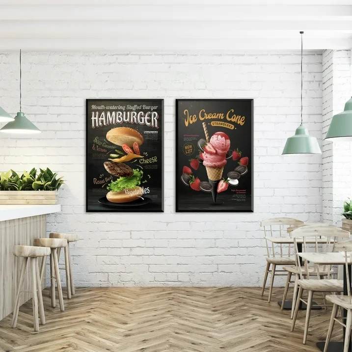 Mainstays – 27x40 Picture Frame – Black Flat Profile Wall Photo Frame