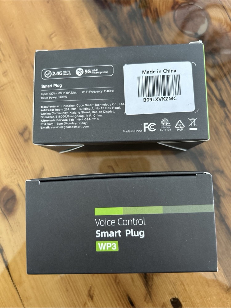 GHome Voice Control Smart Plug WP3 NEW (4 total)