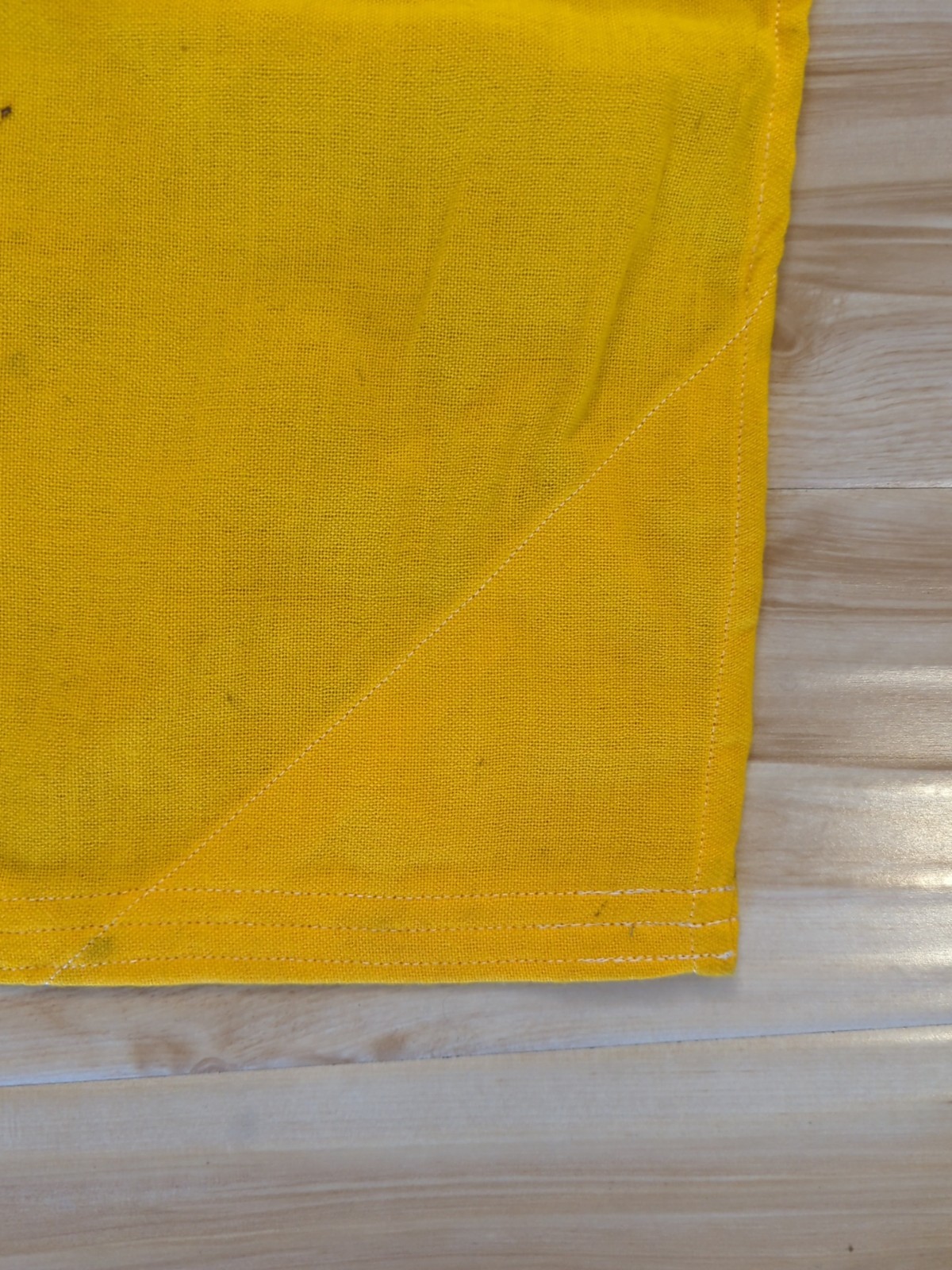 Salvaged Vintage Nautical International Signal Flag I (India) With Clasp 32x36"