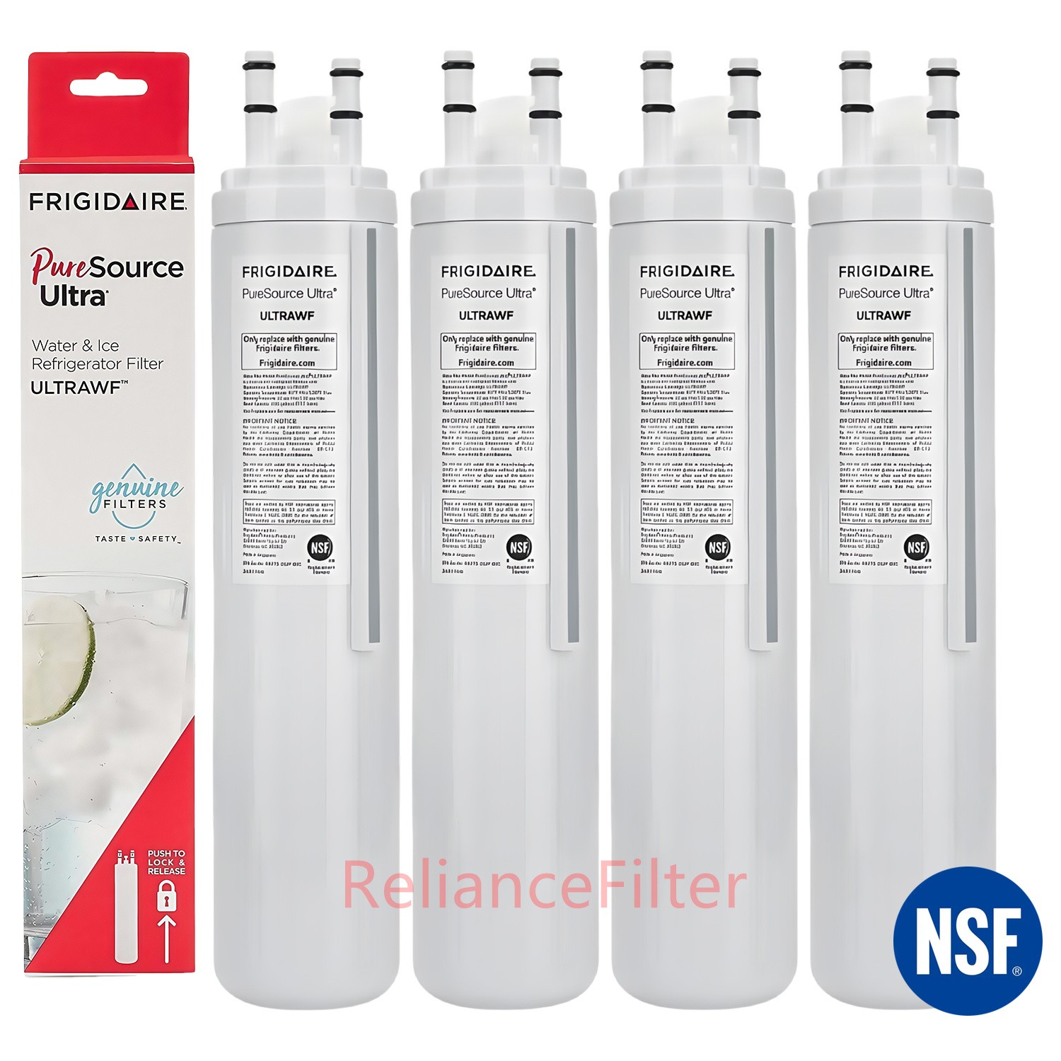 4 Pack ULTRAWF Frigidaire Ultra PureSource Refrigerator Water Filter US Stock
