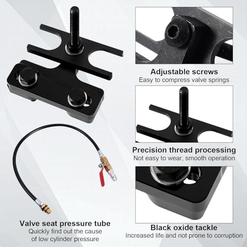 67605 Valve Spring Compressor & Air Valve Holding Hose Tool, Engine Valve