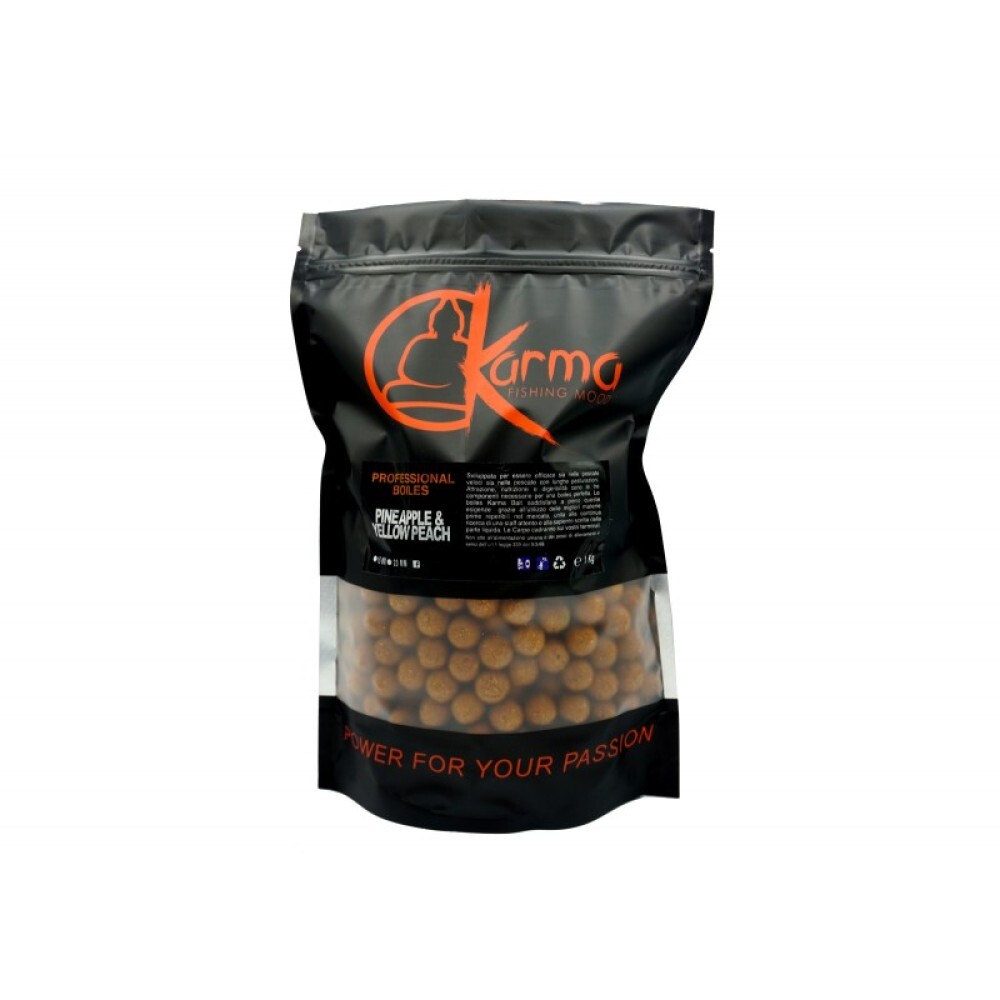 Soluble Boilies Yellow Peach & Pineapple 20 Mm Karma