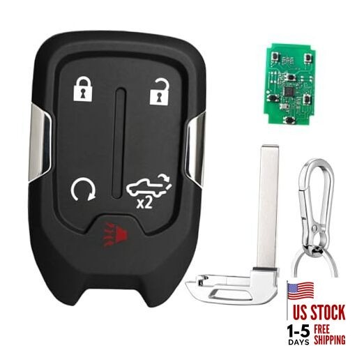 Keyless Entry Remote Control Key Fob Replacement 5 Button for Chevy Silverado