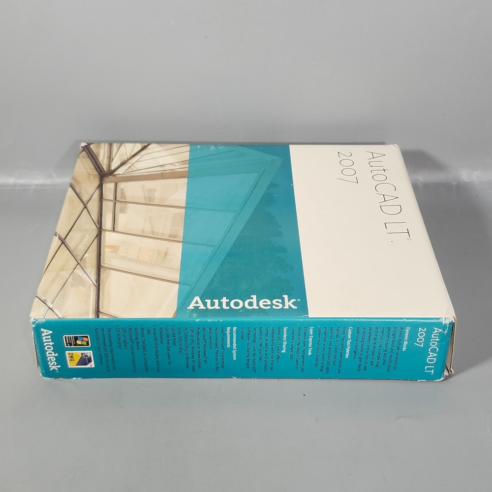 AutoCAD LT 2007 Autodesk Drafting Software in Box Serial Activation Key Untested