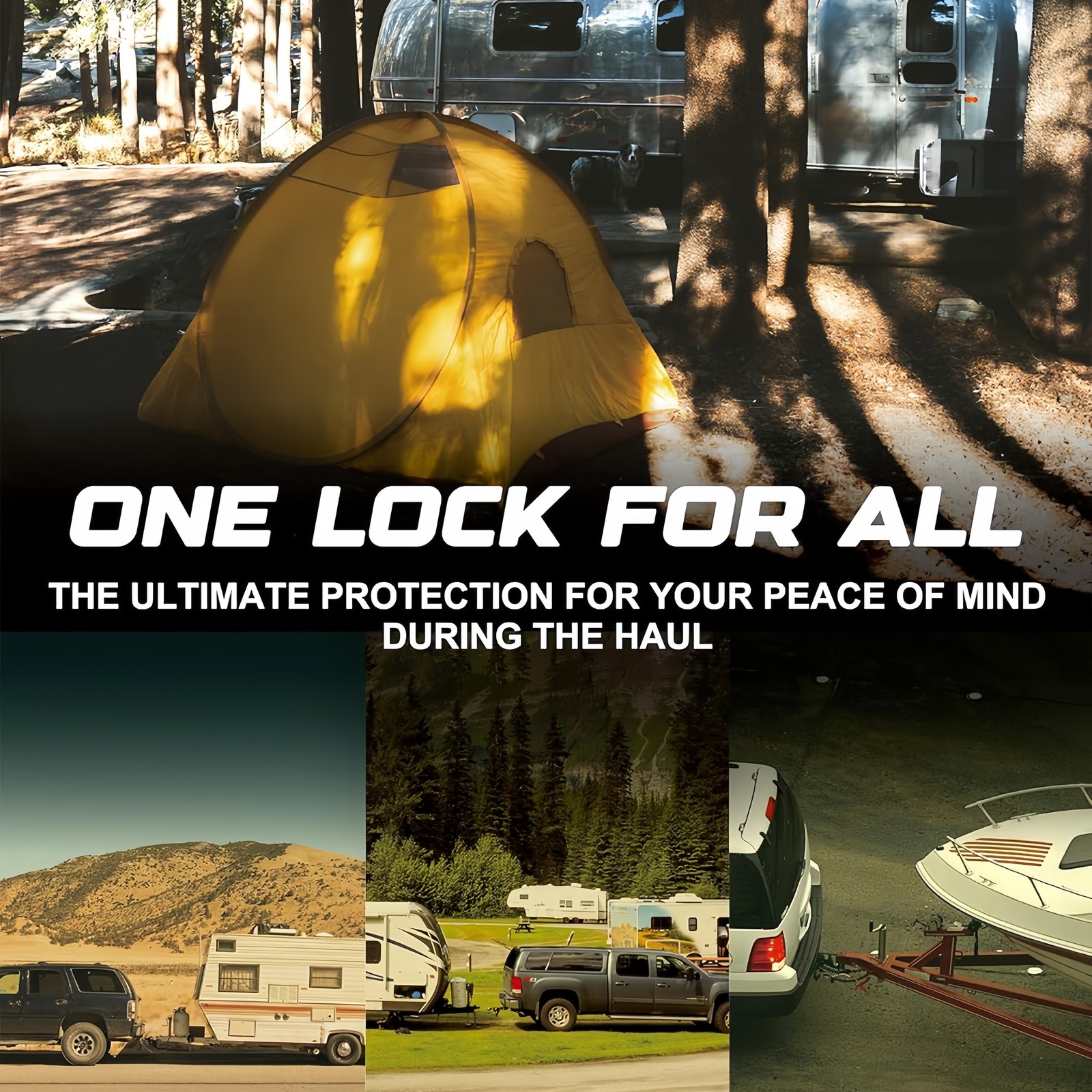 Hitch Pin Lock Trailer Hitch Lock 5/8 in 2 Keys for Truck Trailer Receiver US