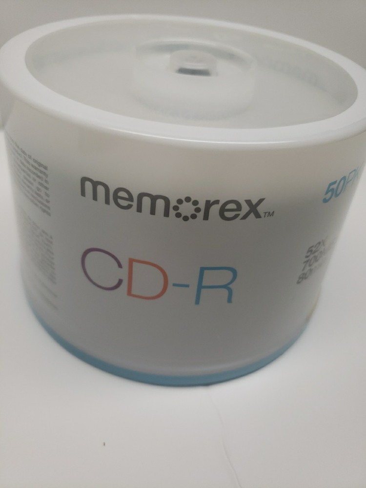 MEMOREX 50 PACK CD-R 52X 700 MB 80 MINUTE BLANK CDS UNOPENED