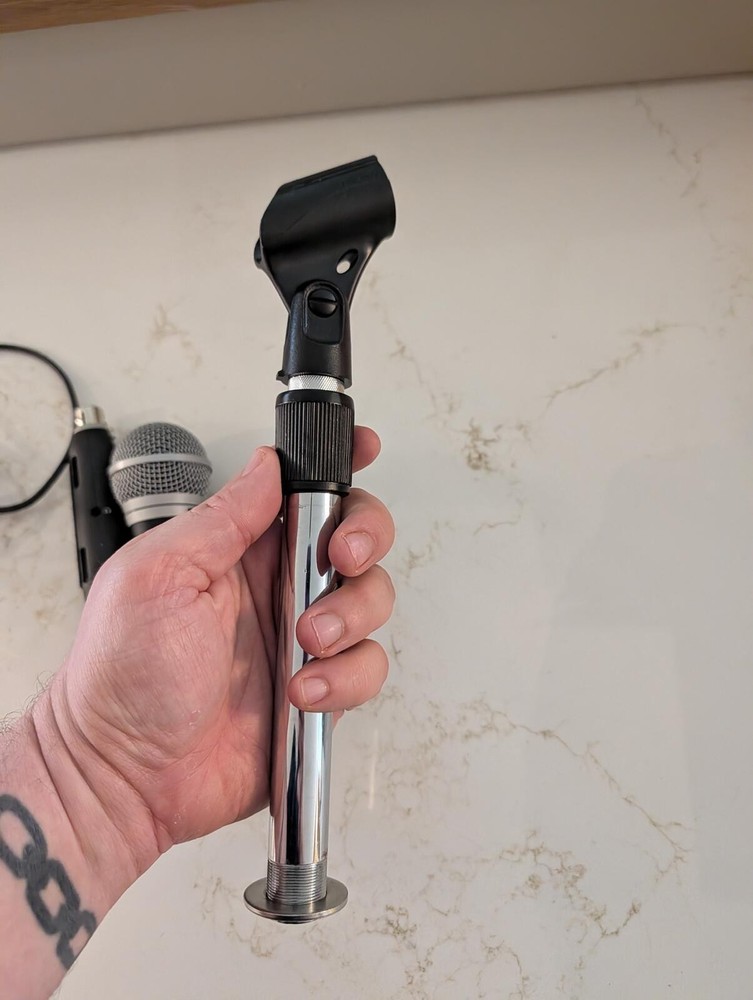 Preowned Shure PG48 Microphone, X2u Adapter, Peavey Mic Base