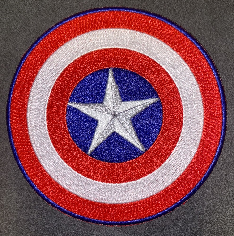 4” Captain America Shield Patch.  Marvel
