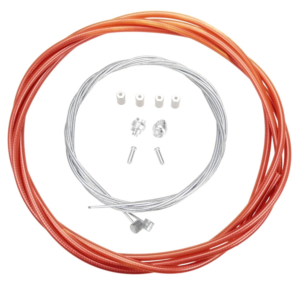 Basic Bicycle Brake Cable Kit for BMX/MTB - CLEAR PINK