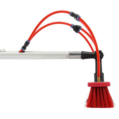 Solar Panel Cleaning Brush with Telescopic Pole for Outdoor Use