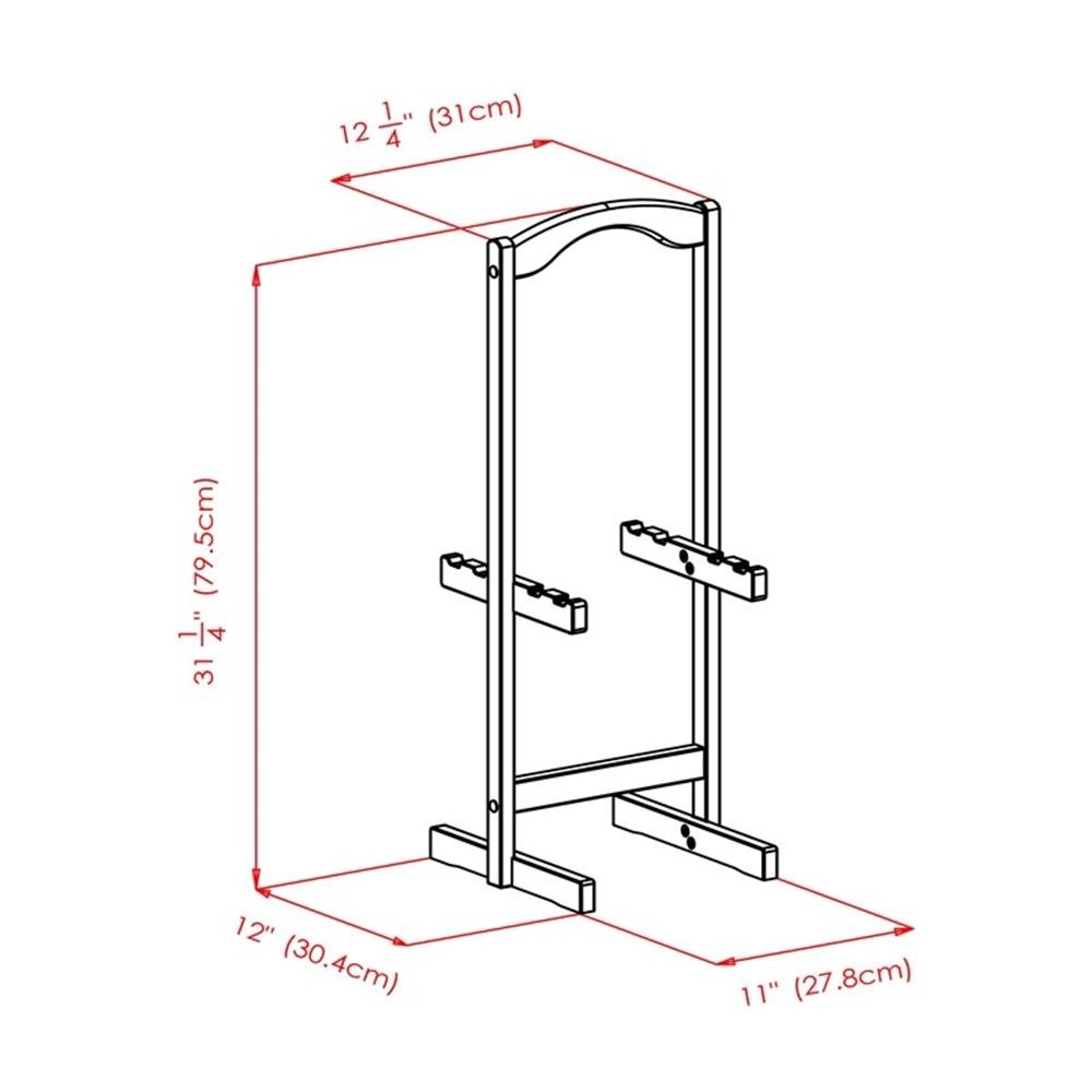 Pemberly Row 5-Piece Transitional Solid Wood Snack Table Set in Walnut