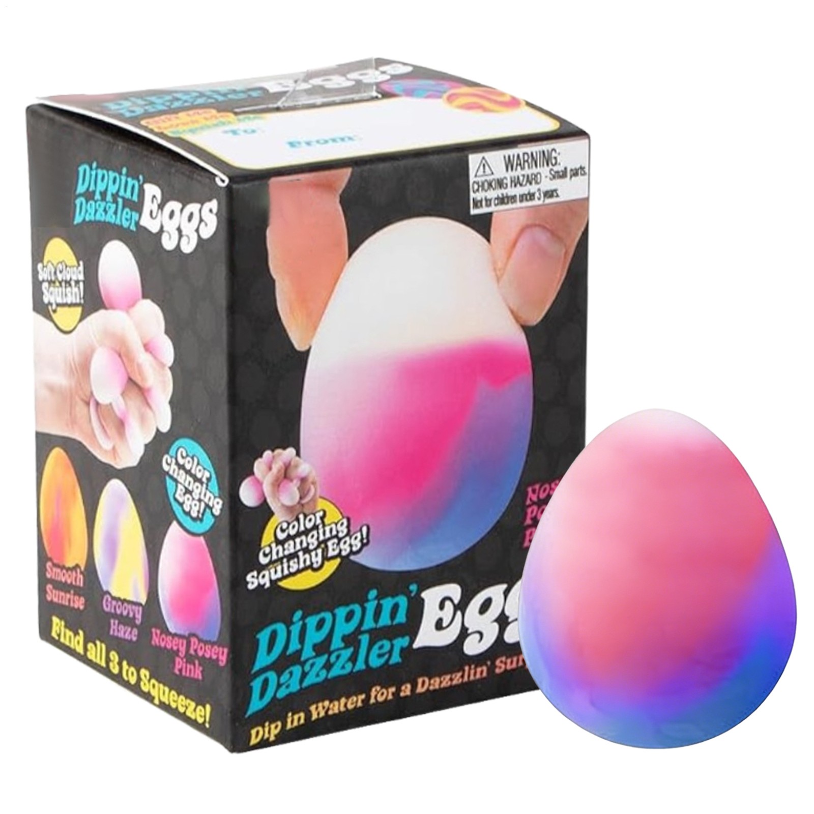 1pc NeeDoh Dippin' Dazzler Egg Squishy Toy Squeeze Color Changing Egg Fidget Toy