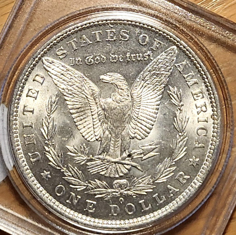 1883 O BU MORGAN 90% SILVER #5