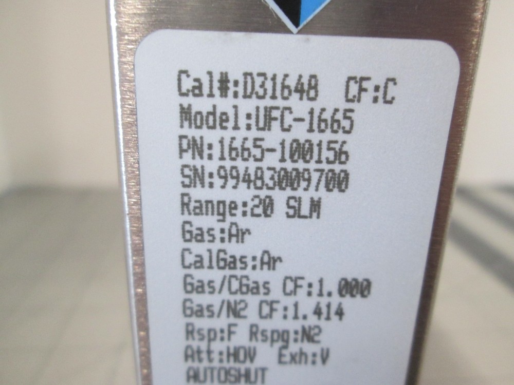 Unit, UFC-1665, Ar, 20 SLM, Mass Flow Controller, New