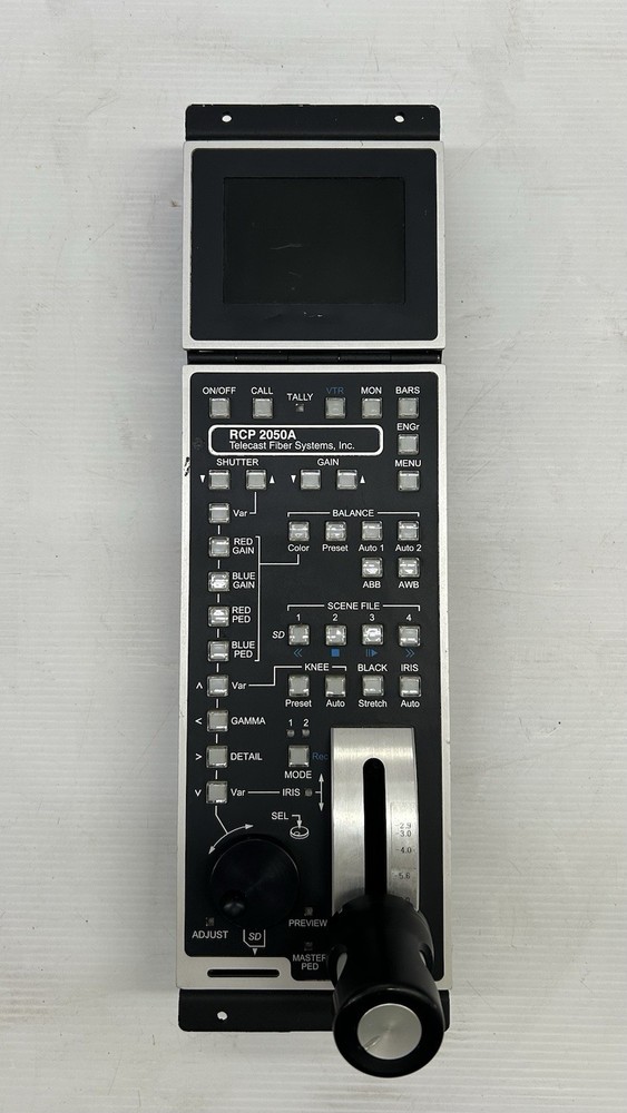 Telecast Fiber Systems Remote Control Panel Type 2050A