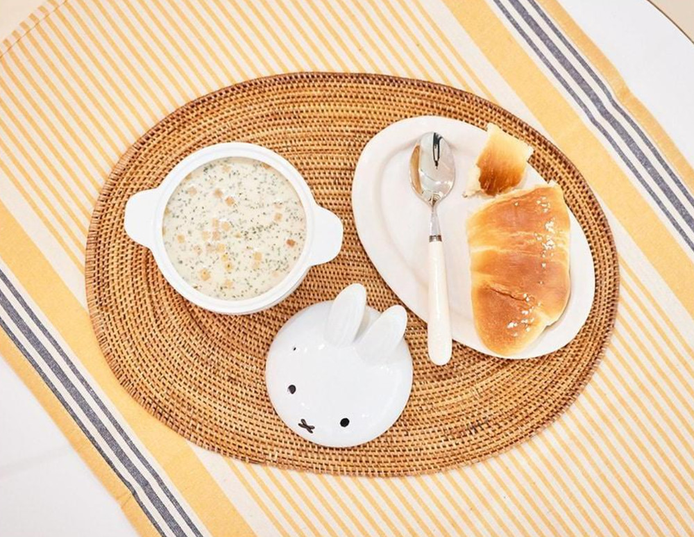 Miffy Ceramic Mini Steamer 420ml- White / Microwave & Oven Use Only