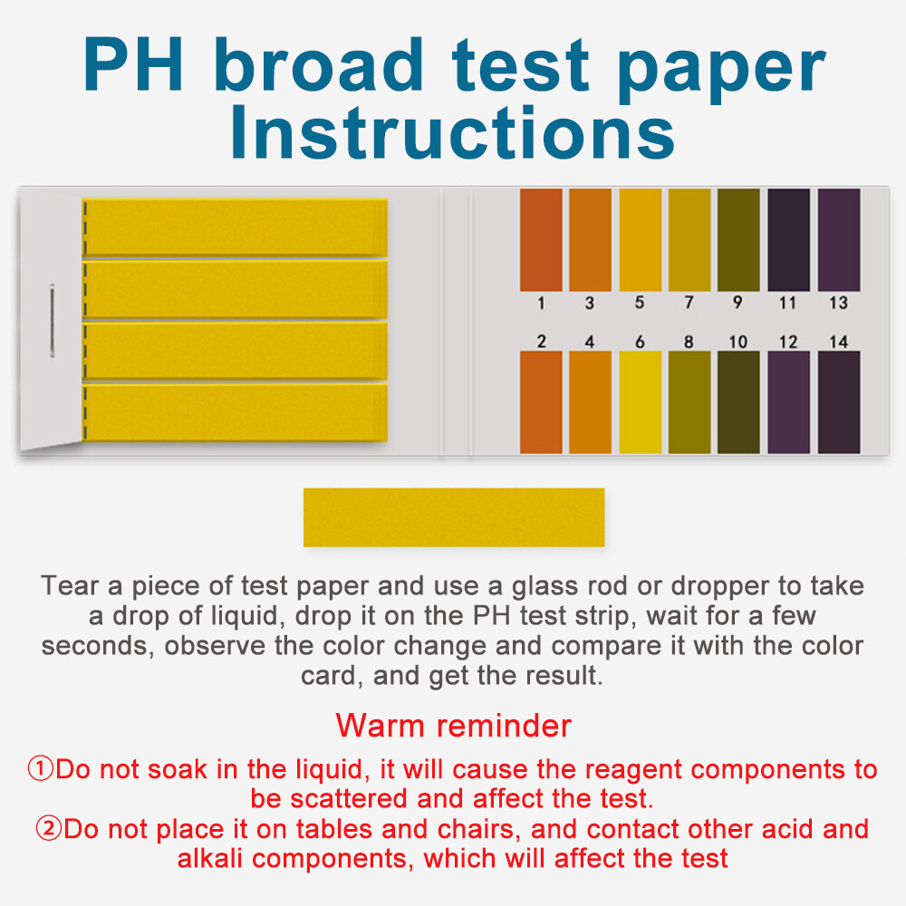 80 PH Test Strips Litmus Test Paper Full Range 1-14 pH Acidic Alkaline Indicator