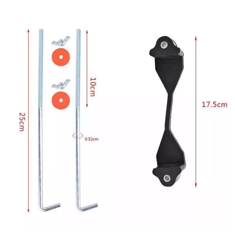 US Car Rubber Battery Hold Down Clamp Tie Down Bracket Hold Down Tool Holder 1x