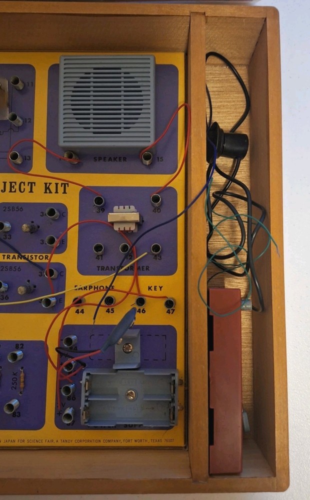 1972 Science Fair 100 In 1 Electronic Project Kit With Manual Untested