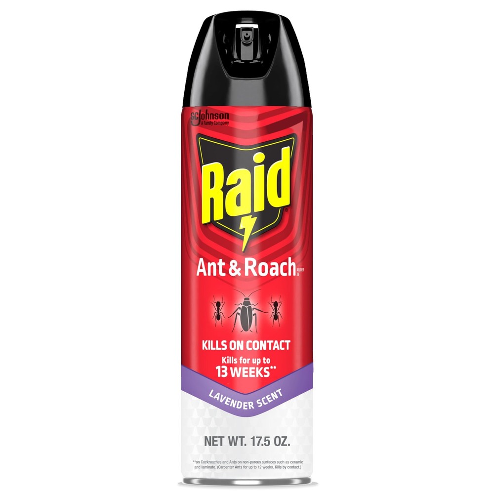 Raid Ant and Roach Killer 17.5 Oz Aerosol Lavender