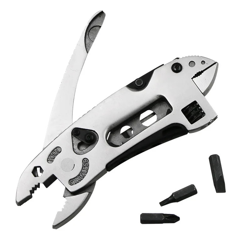 Adjustable Multi-Tool Knife EDC Gear Set Wrench, Screwdriver, Pliers Pocket Tool