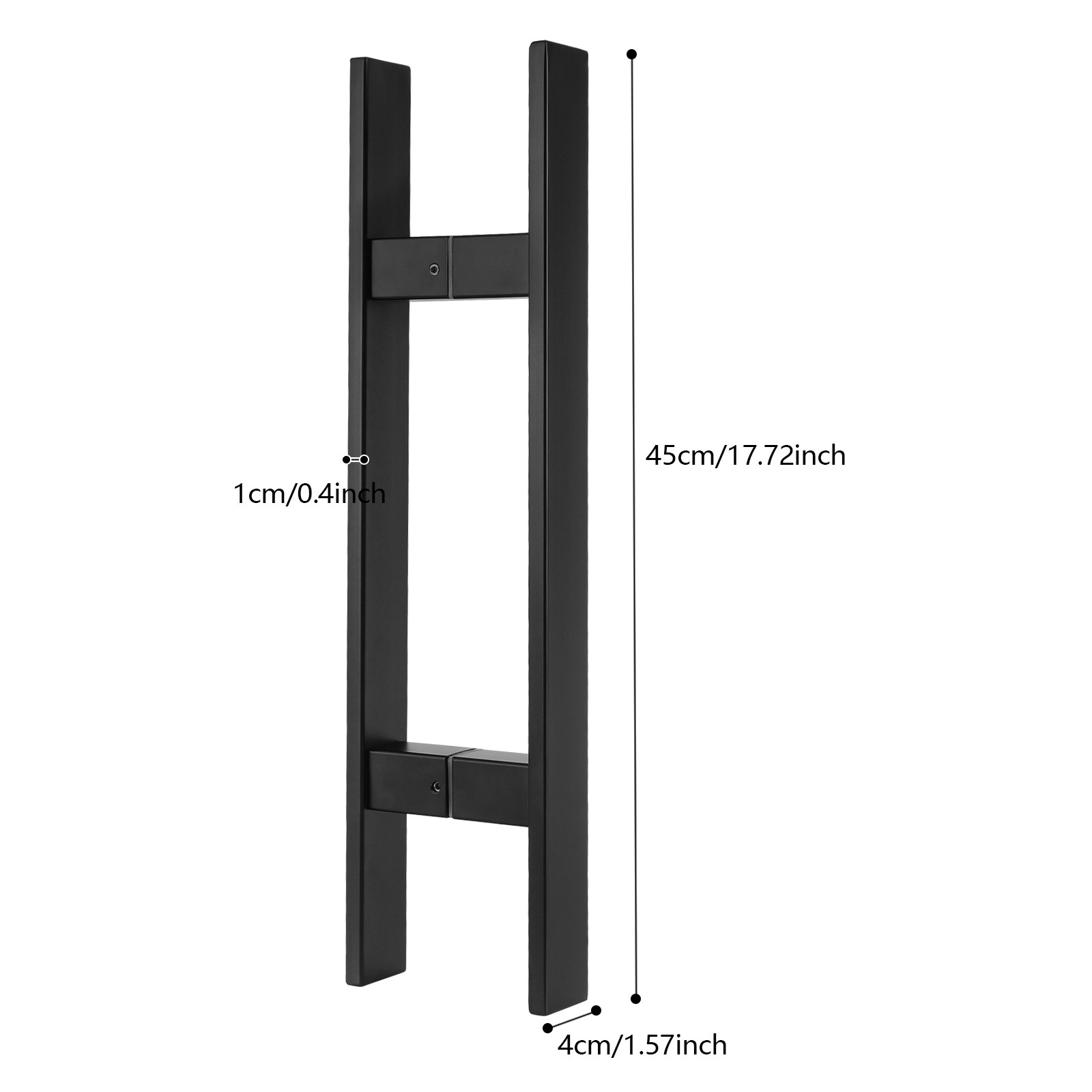Dual Sided Push Pull Door Handle H-Shaped Stainless Handle Sliding Door Handle