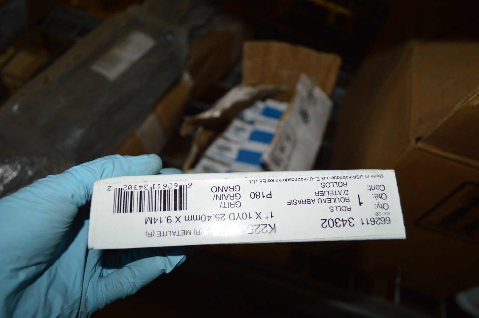 NORTON Abrasive Roll: Very Fine, Aluminum Oxide, 180, 30 ft Lg, 1 in Wd, Cloth,