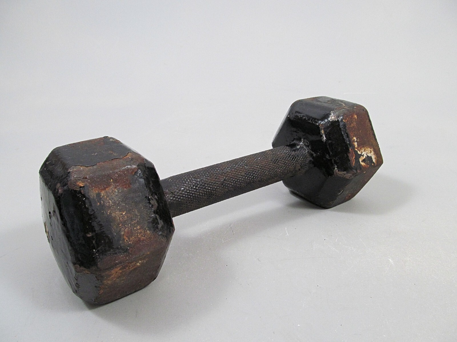 Vintage York 10 lb Cast Iron Hex Dumbbell