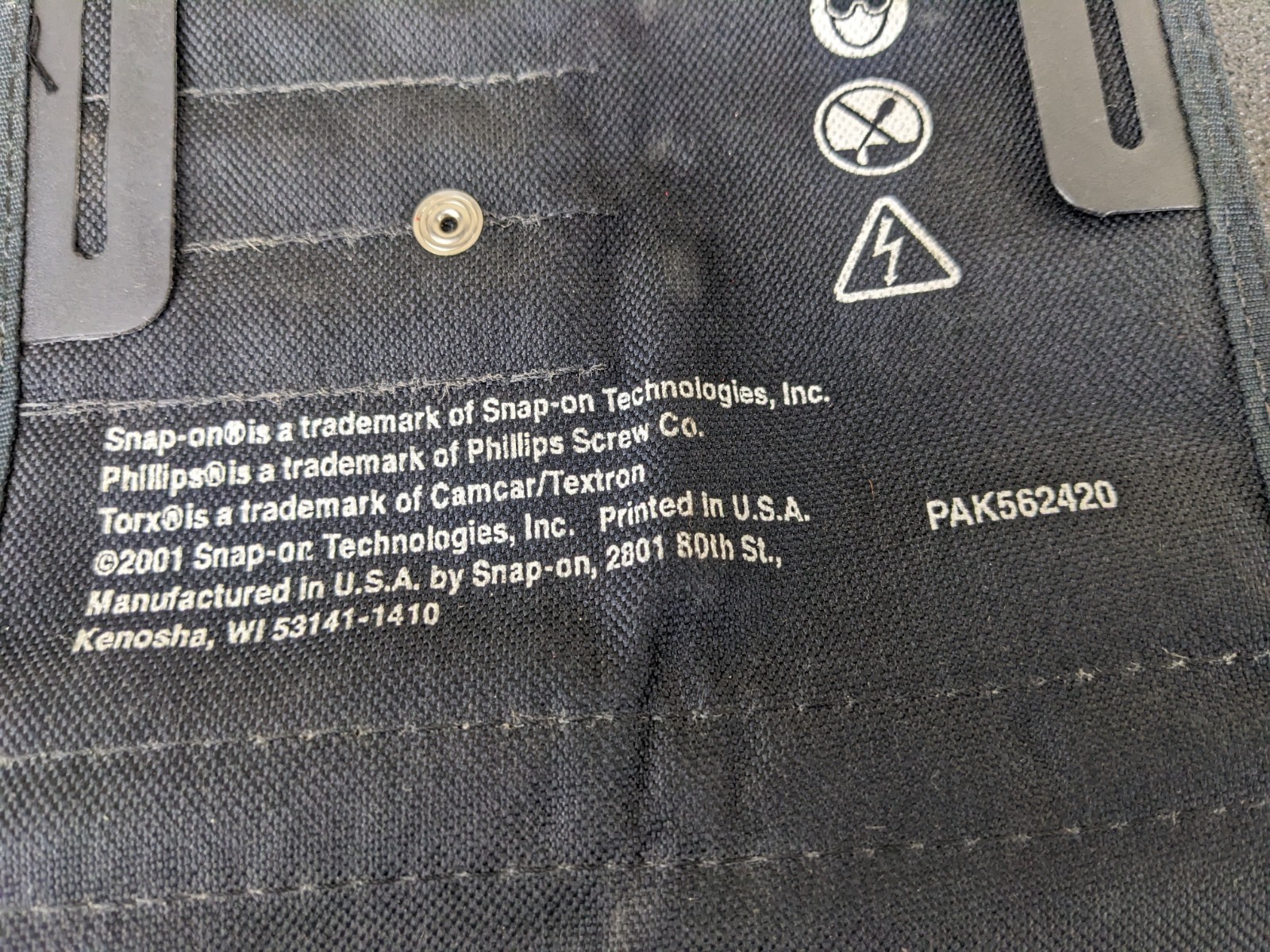 #bn647 Snap On PAK562420 12pc Mini Screwdriver / Torx / Pick Set *POUCH ONLY