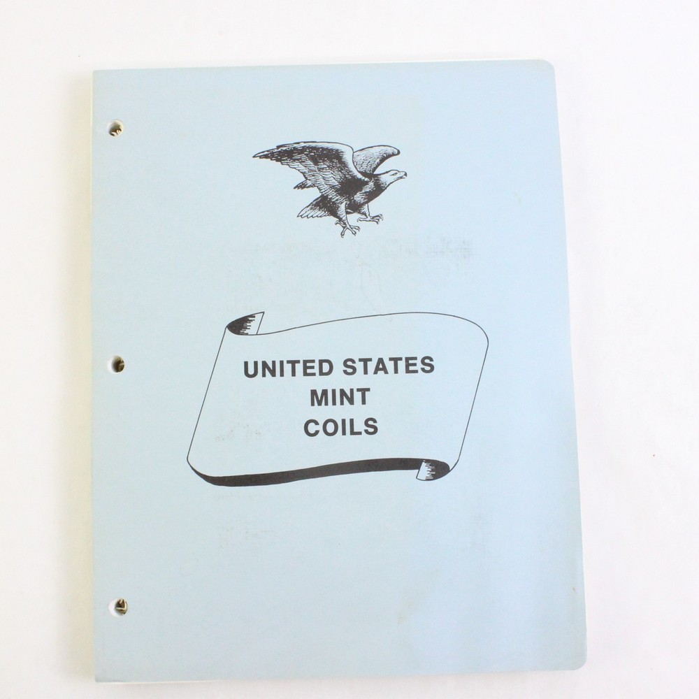 United States Mint Coils Empty 1980s Stamp Album Philately