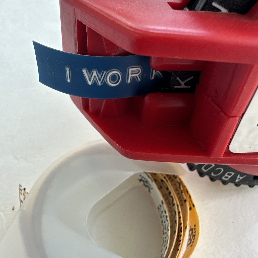 Dymo I.D. 2001-01 Label Maker 4 Partial Rolls Tape Tested See Description