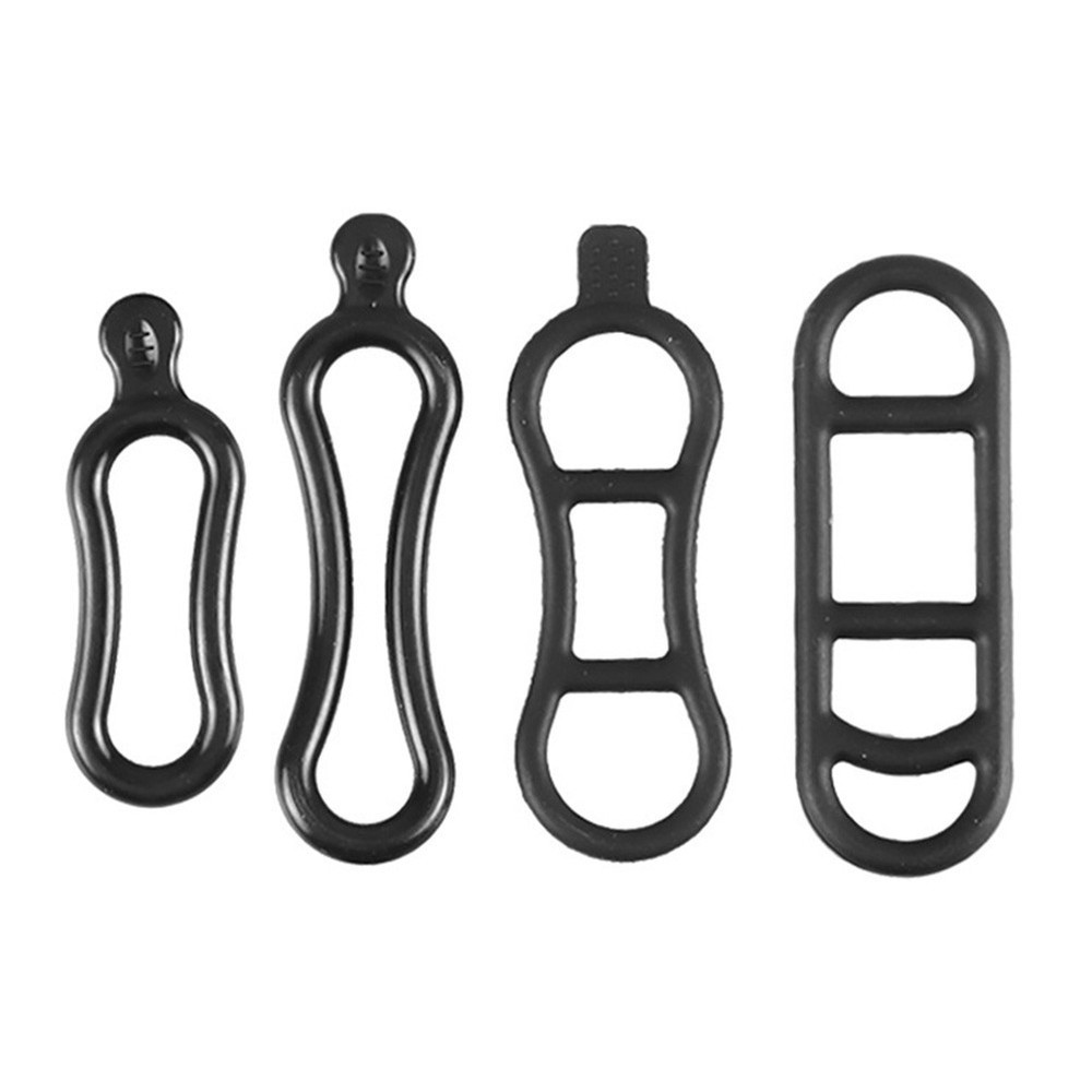 Adjustable Cycling Silicone Strap for Versatile Accessories Mounting 46Pcs