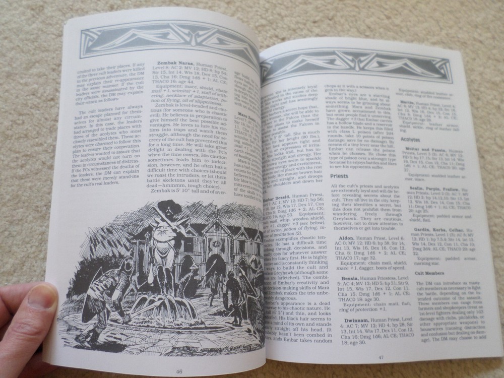 WGA2 Falconmaster Greyhawk adventure module Dungeons & Dragons AD&D