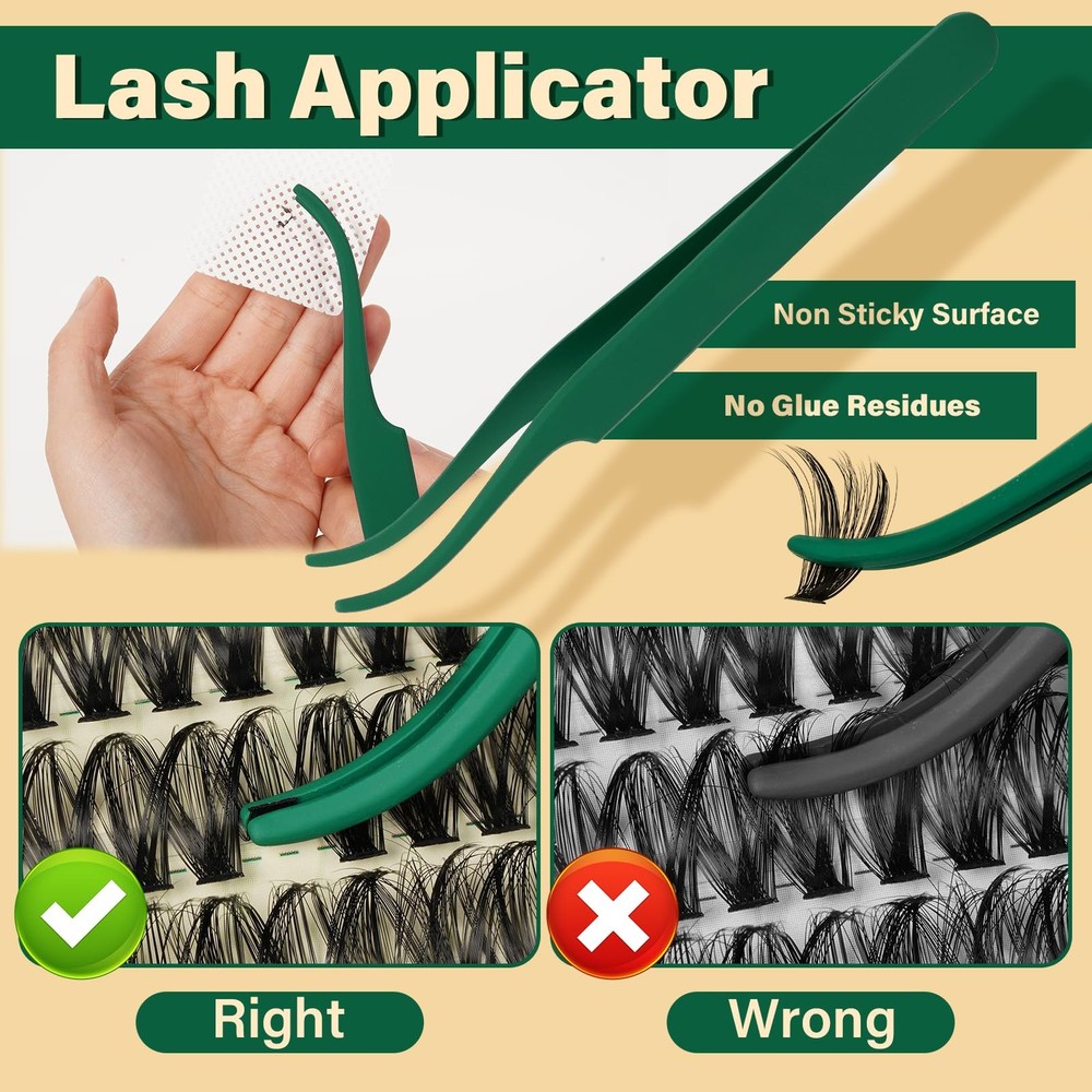 Lash Clusters Kit DIY Lash Extension Kit 280pcs Soft Lash Clusters 60D+80D D ...