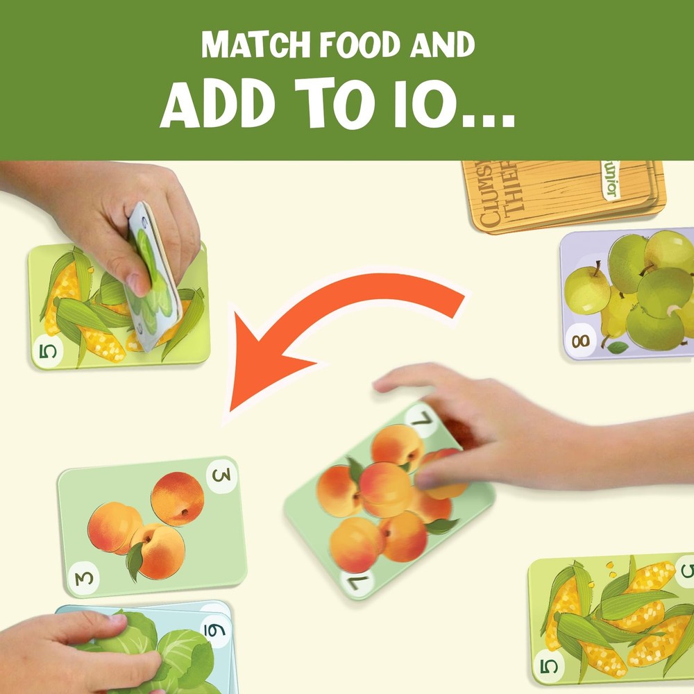 Melon Rind Clumsy Thief Junior Math Card Game | Adding to 10 Kids 5+