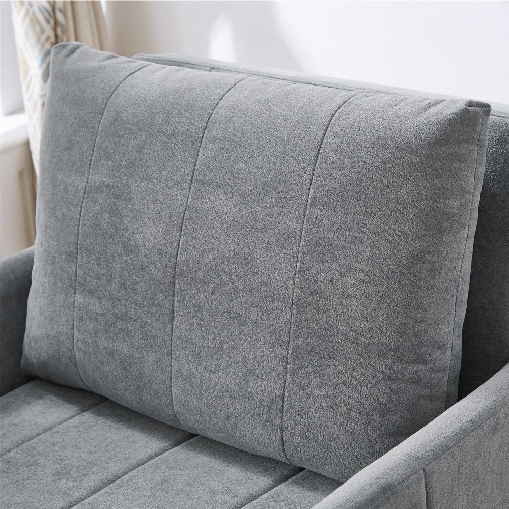 Convertible Sleeper Sofa Bed Single Sofa Bed Folding Sofa Bed w/ Pull Out Bed