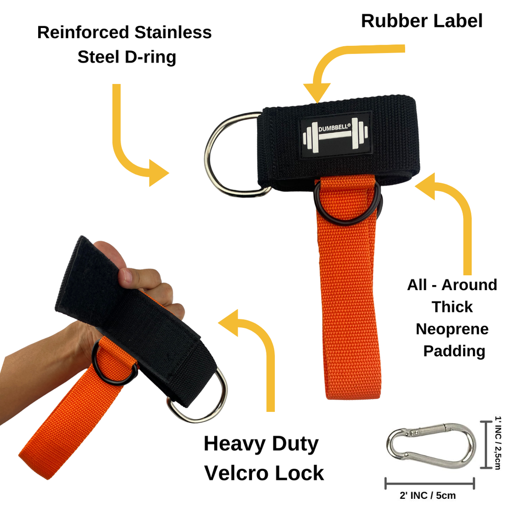 Ankle Straps Glute 3 D-ring Exercises Machine Home Gym